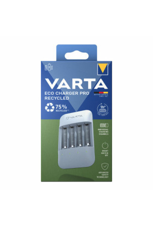 Akumuliatoriaus įkroviklis Varta Eco Charger Pro Recycled 4 Baterijos