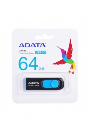 USB atmintukas Adata 64GB DashDrive UV128 Mėlyna Juoda 64 GB