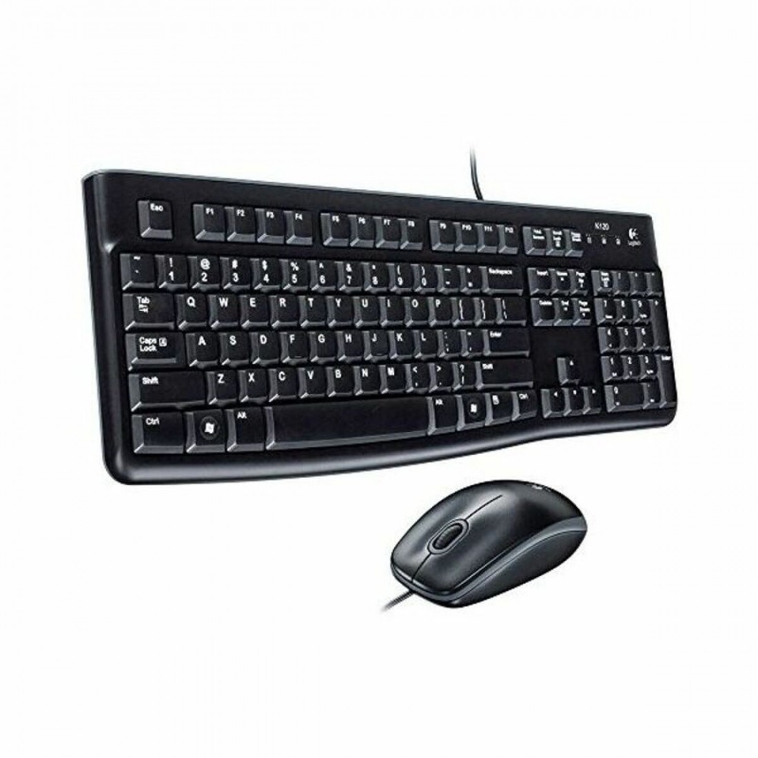 Klaviatūra ir optinė pelė Logitech Desktop MK120 1000 dpi USB