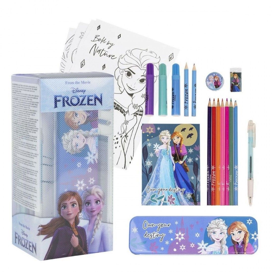 Set de Papetărie Frozen 24 Dalys Mėlyna