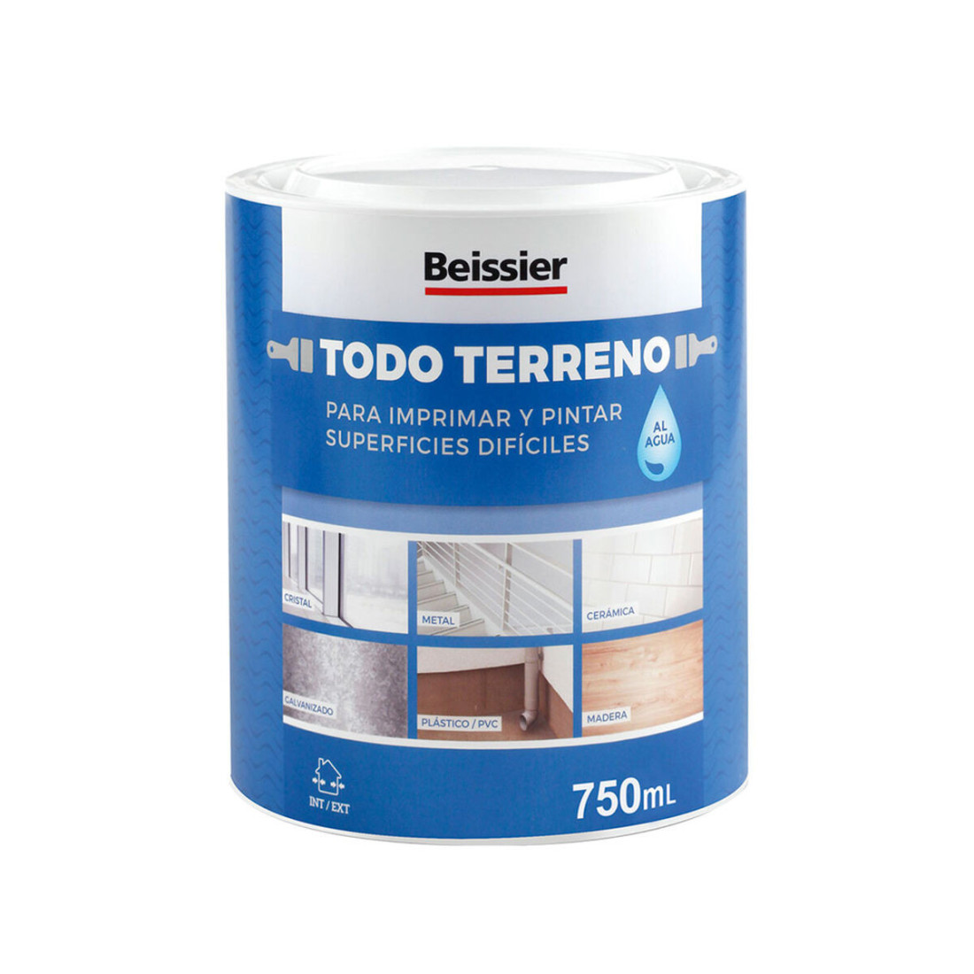 Akriliniai dažai Beissier Todo Terreno 70396-021 Spausdinimas Balta 750 ml