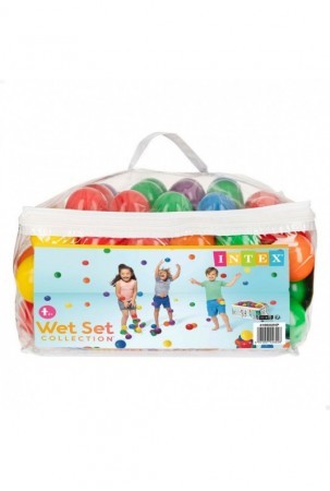 Kamuoliai Intex FUN BALLZ 100 Dalys 6,5 x 6,5 x 6,5 cm (6 vnt.)