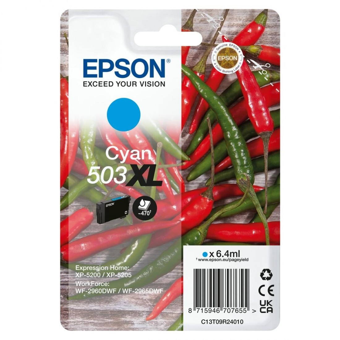 Originali rašalo kasetė Epson C13T09R24020 Juoda