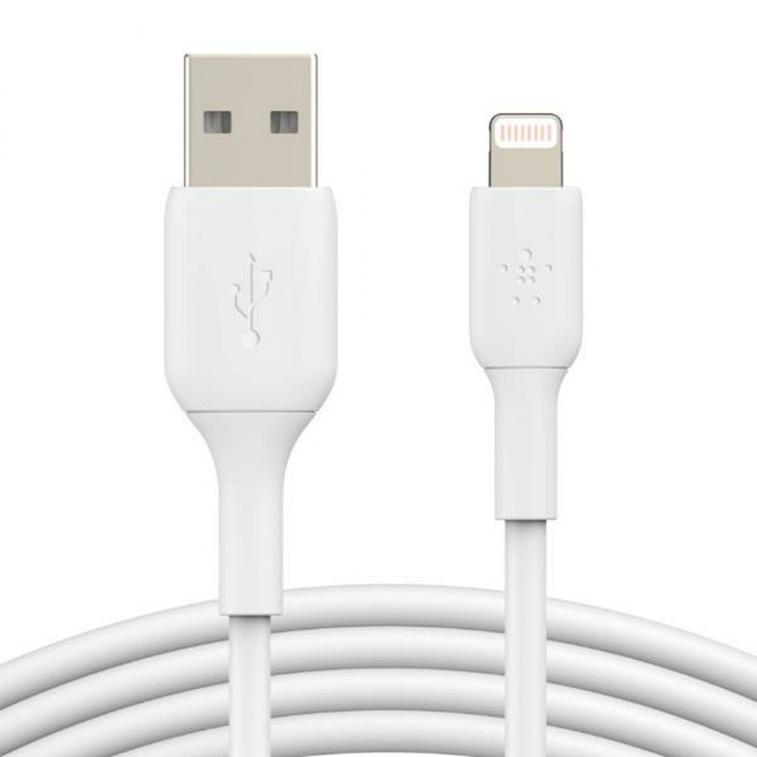 USB - Lightning kabelis Belkin CAA001BT2MWH 2 m Balta