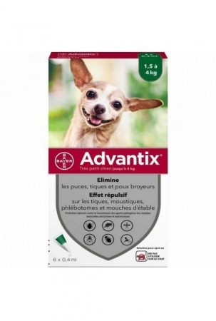 Pipetė šunims Advantix 1,5-4 Kg