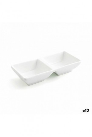 Užkandžių dėklas Quid Select Balta Keramikinis 15 x 7 cm (12 vnt.) (Pack 12x)