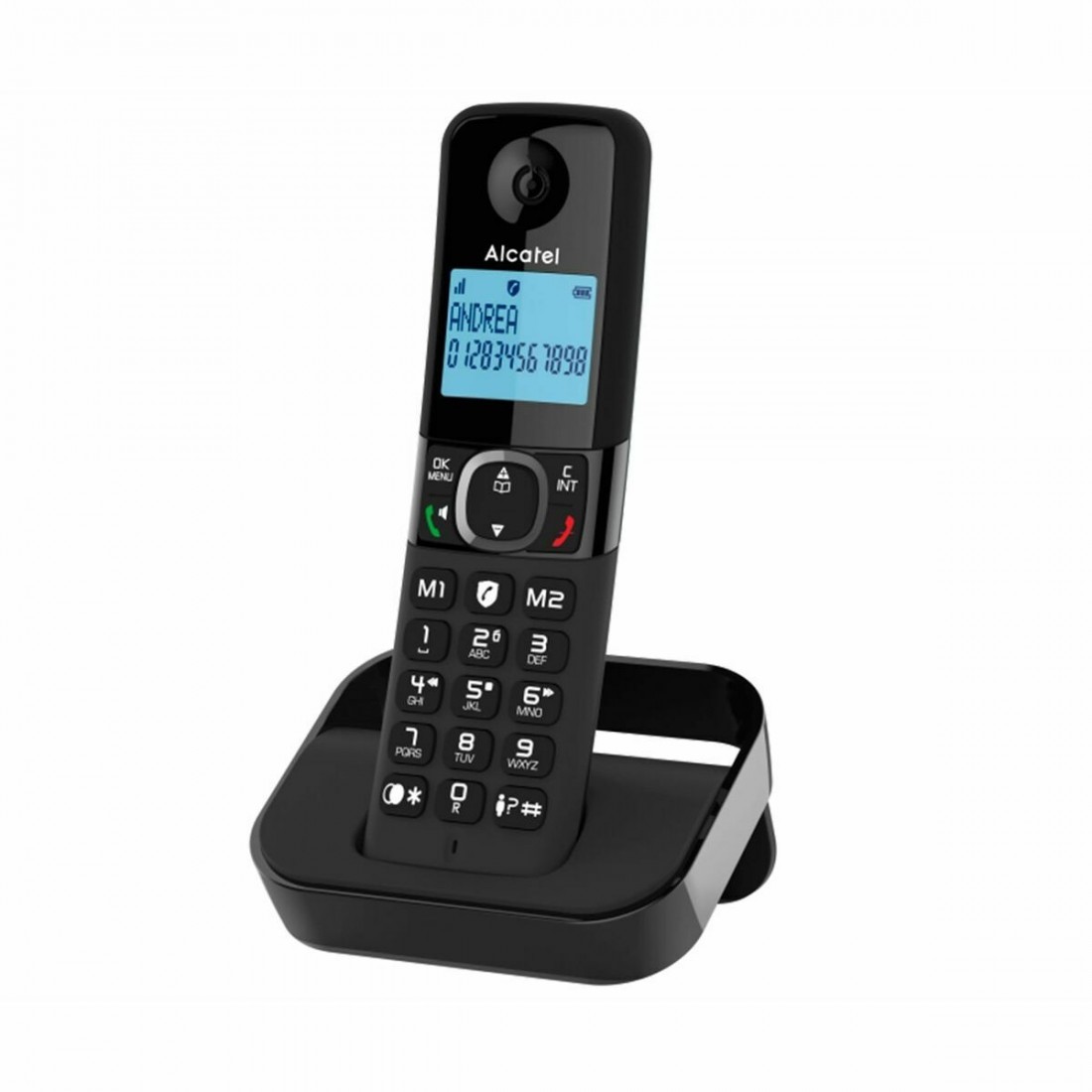 Fiksuotojo ryšio telefonas Alcatel F860 Juoda