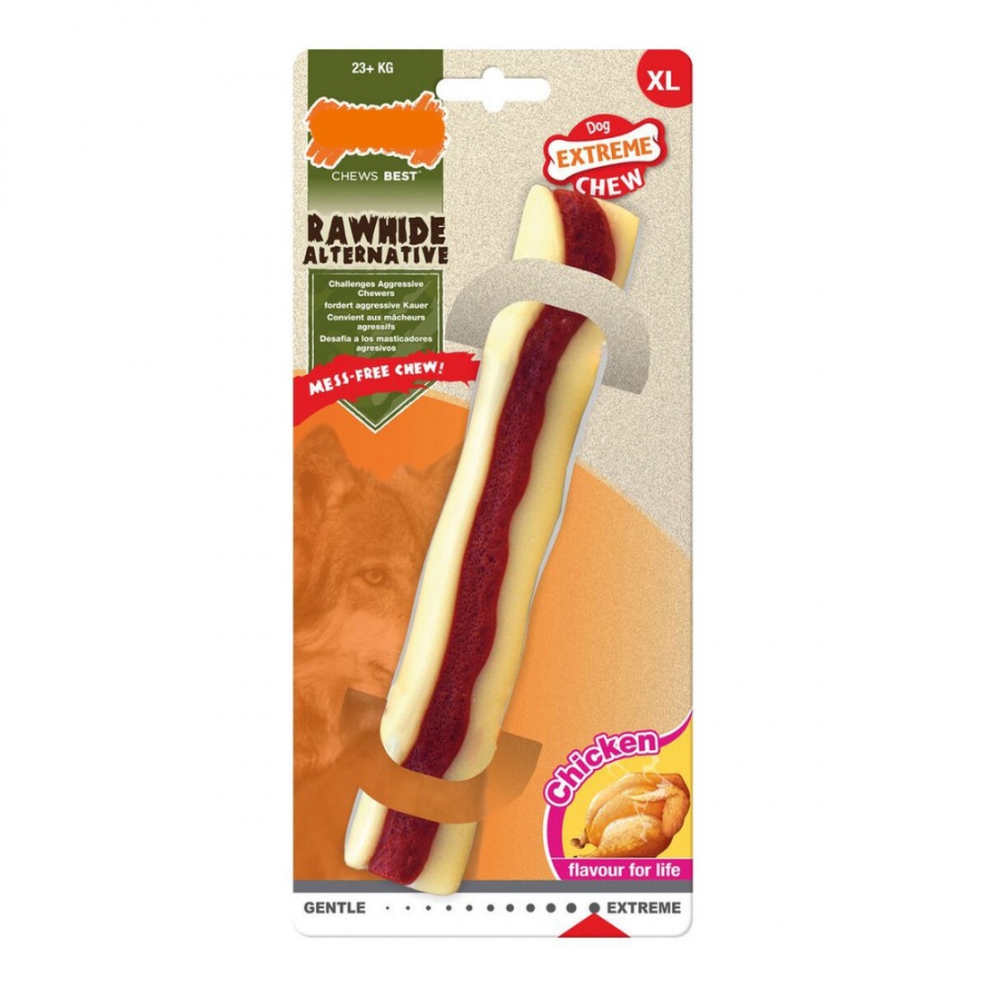 Šunų kramtomasis žaislas Nylabone Extreme Chew Roll	Rawhide Dydis XL Višta Nailonas