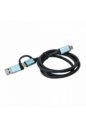 Kabelis USB C i-Tec C31USBCACBL Mėlyna Juoda Juoda / Mėlyna 1 m