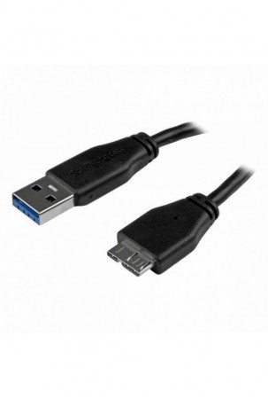 Kabelis USB į mikro USB Startech USB3AUB3MS    Juoda