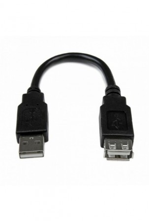 USB laidas Startech USBEXTAA6IN   USB A Juoda