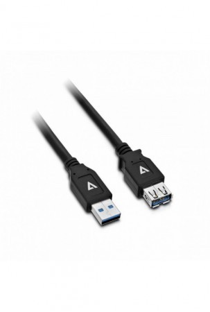 USB laidas V7 V7U3.0EXT-2M-BLK-1E USB A Juoda