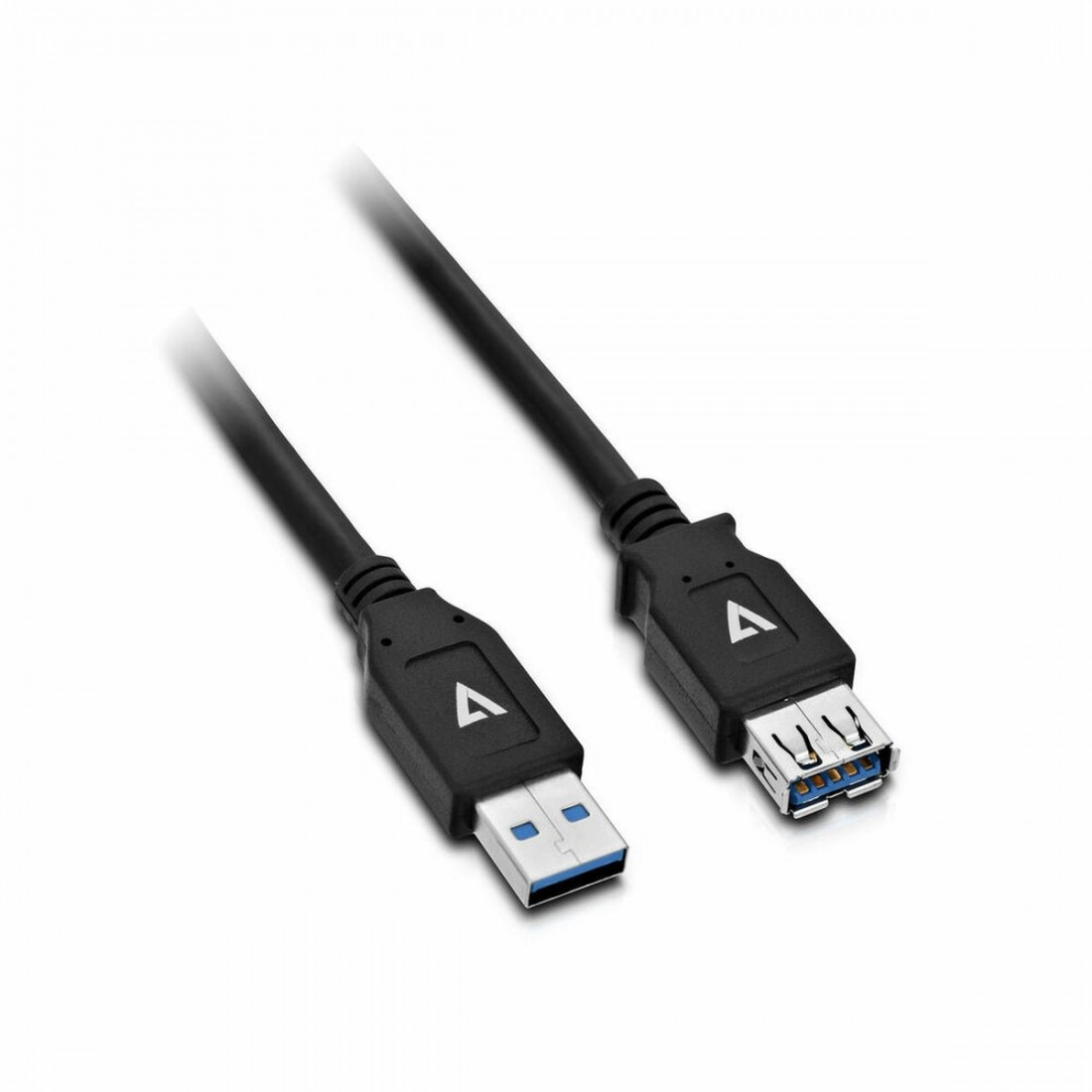 USB laidas V7 V7U3.0EXT-2M-BLK-1E USB A Juoda