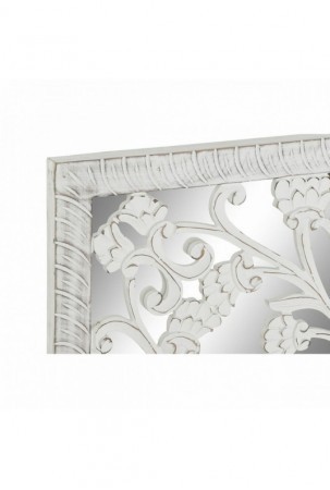 Sienų dekoracija DKD Home Decor Veidrodis Medžio MDF (121 x 3 x 121 cm)