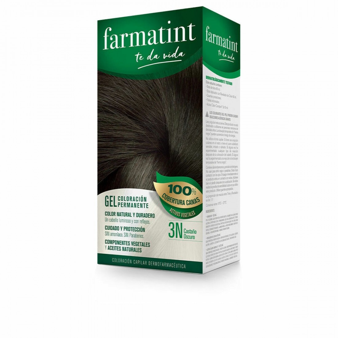 Ilgalaikiai dažai Farmatint 3N - Tamsiai kaštoninis (60 ml)