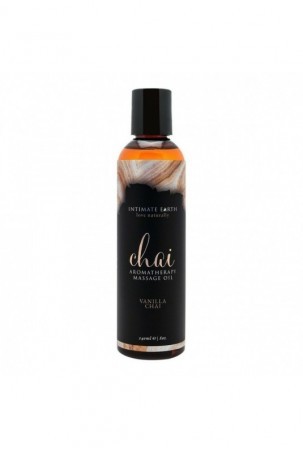 Masažo aliejus chai 240 ml Intimate Earth 771044-240 Vanilė Saldus