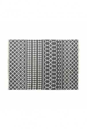 Kilimas DKD Home Decor Balta Poliesteris Medvilnė Gris Oscuro (200 x 290 x 1 cm)