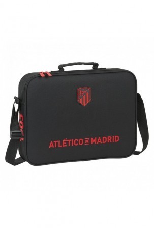 Mokyklinė kuprinė Atlético Madrid Juoda (38 x 28 x 6 cm)