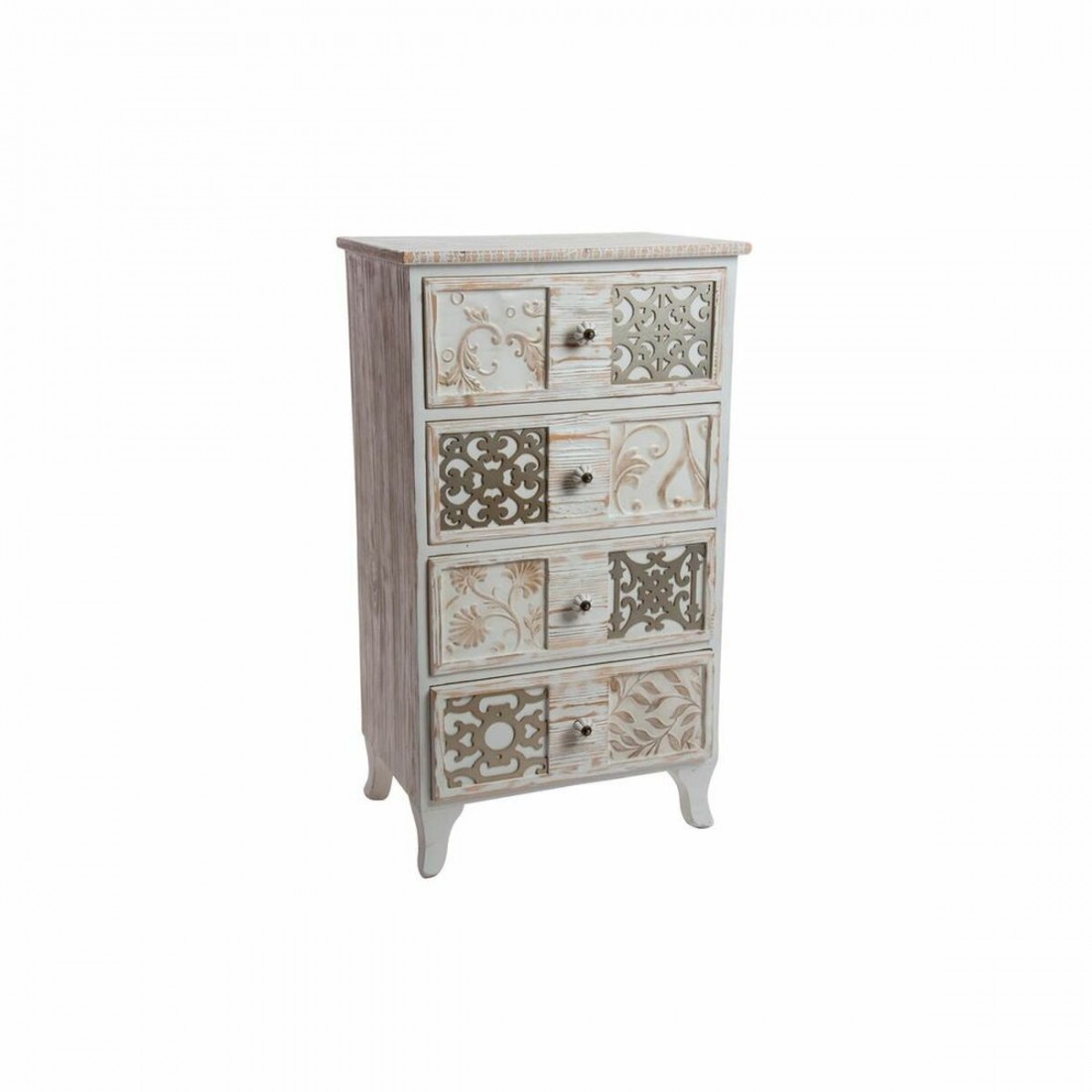 Komoda DKD Home Decor 51,4 x 34,2 x 90,6 cm Rusvai gelsva Medžio Arabas