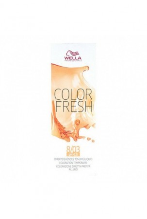 Pusiau permanentinis atspalvis Color Fresh Wella 10003221 Nº 8/03 (75 ml)