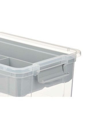 Universali dėžė Pilka Skaidrus Plastmasinis 9 L 35,5 x 17 x 23,5 cm (6 vnt.)