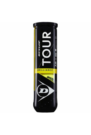 Teniso kamuoliai Dunlop Tour Brillance Geltona Juoda