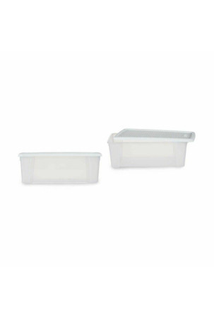 Sandėliavimo dėžutė su dangteliu Stefanplast Elegance Balta Plastmasinis 5 L 19,5 x 11,5 x 33 cm (12 vnt.)