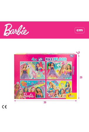 4 galvosūkių rinkinys Barbie MaxiFloor 192 Dalys 35 x 1,5 x 25 cm