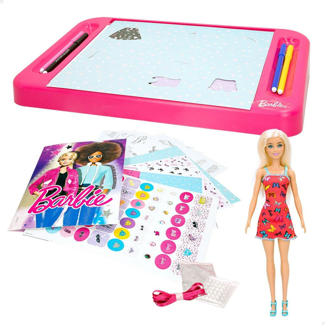 Mados studija Barbie Fashion Workshop Lėlė Stalinė lempa