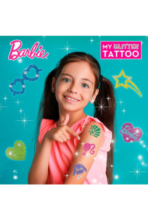 Laikinosios Tatuiruotės Barbie My Glitter Tattoo Blizgučiai 20 Dalys