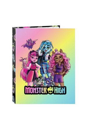 Žiedinis segtuvas Monster High Creep Juoda A4 26.5 x 33 x 4 cm