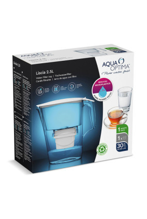 Puodelis-filtras Aqua Optima Liscia Evolve Balta Plastmasinis 2,5 L