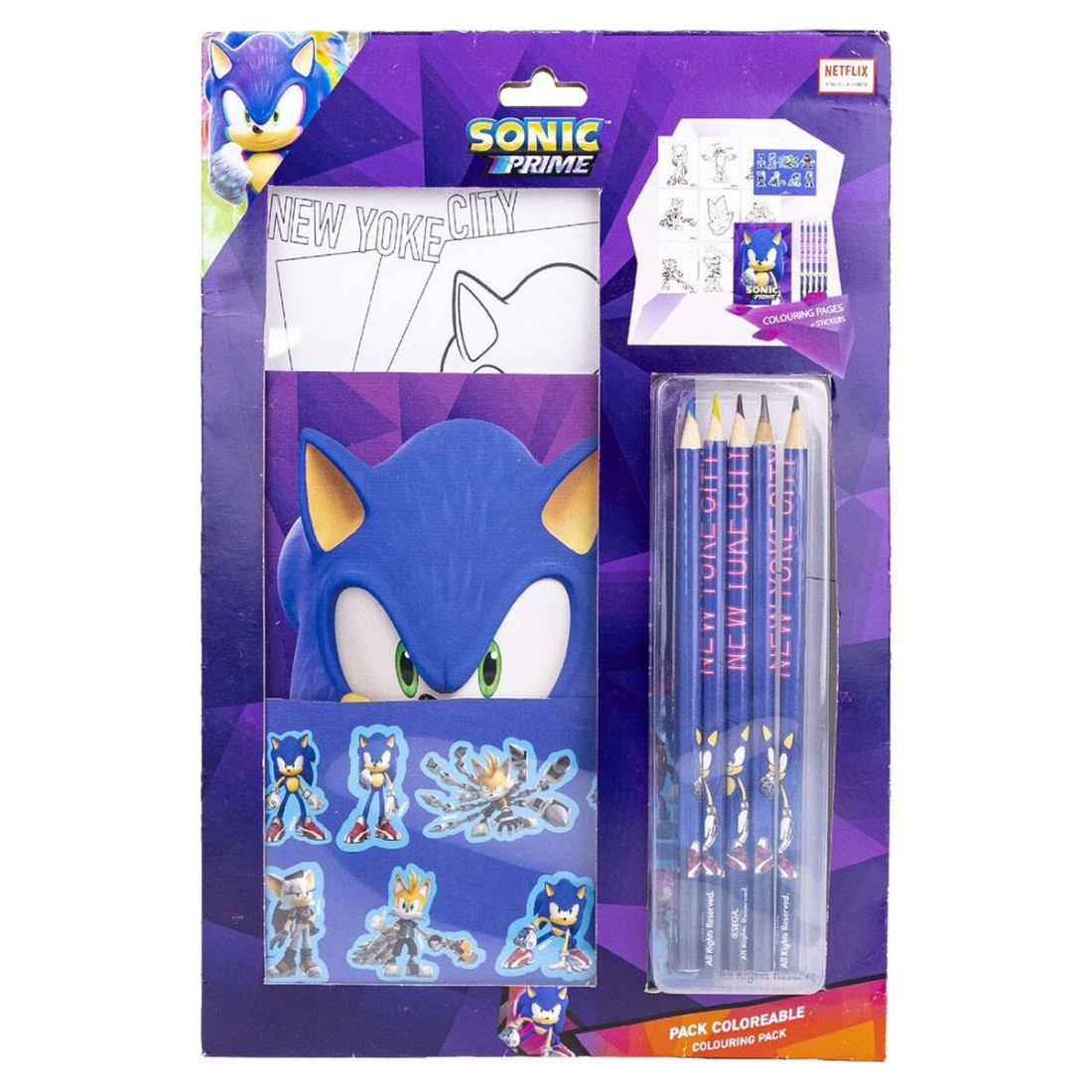 Set de Papetărie Sonic Purpurinė