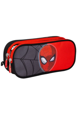 Dvigubas penalas Spider-Man Juoda 22,5 x 8 x 10 cm