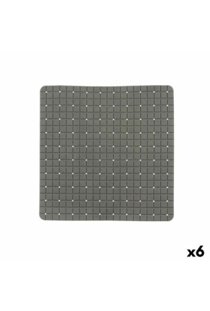 Neslidžios dušo kilimėlis Rėmeliai Pilka PVC 50,3 x 50,3 x 0,7 cm (6 vnt.)