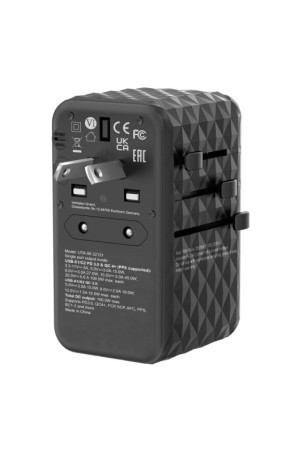 Adapteris Verbatim Juoda Pilka 100 W