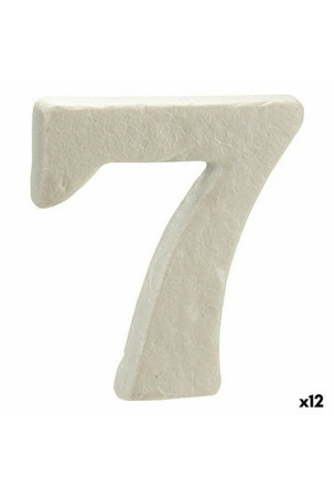 Numeriai 7 Balta polistirenas 2 x 15 x 10 cm (12 vnt.)