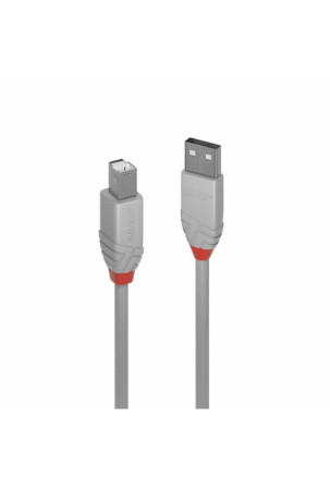 Kabelis Micro USB LINDY 36681 Juoda Pilka (1 vnt.)