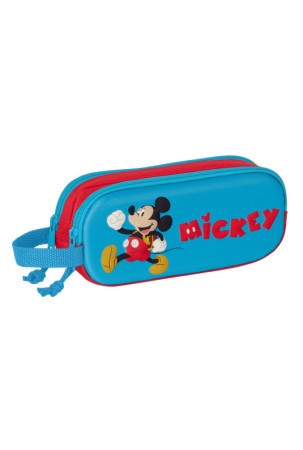 Dvigubas penalas Mickey Mouse Clubhouse 3D Raudona Mėlyna 21 x 8 x 6 cm