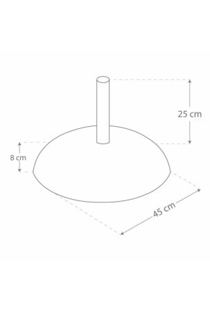 Paplūdimio skėčio pagrindas Aktive 45 x 33 x 45 cm Cementas Plienas