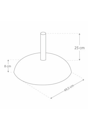 Paplūdimio skėčio pagrindas Aktive 50 x 34 x 50 cm Cementas Plienas