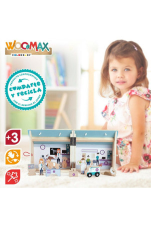 Playset Woomax Veterinaras 9 Dalys 4 vnt. 19 x 18 x 19 cm