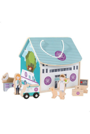 Playset Woomax Veterinaras 9 Dalys 4 vnt. 19 x 18 x 19 cm