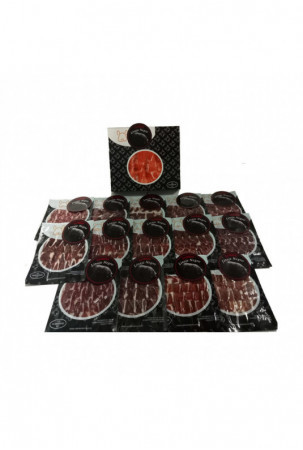 Grūdais maitinta „Iberico“ kumpis Linaje Negro 100 g 15 Vokai