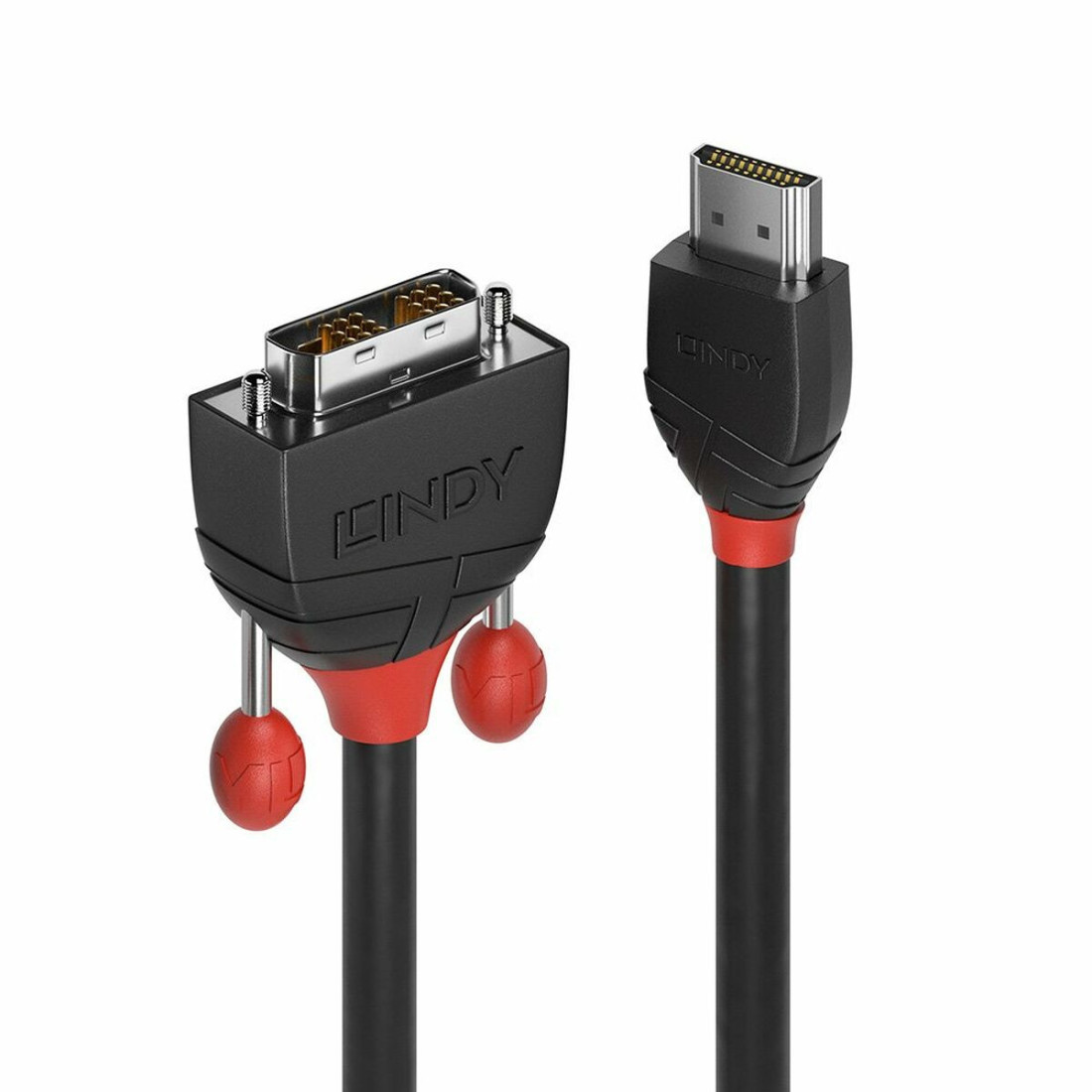 HDMI - DVI kabelis LINDY 36272 2 m Juoda