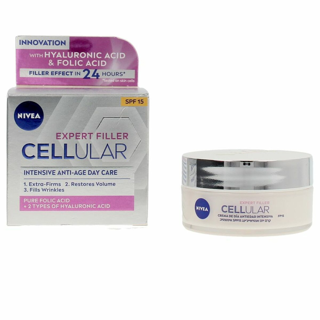 dieninis kremas Nivea Cellular Filler 50 ml Spf 15