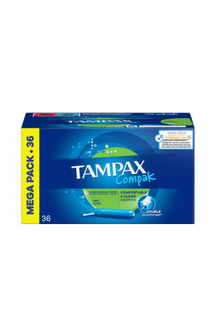 Super tamponai Tampax Compak 36 Vienetai