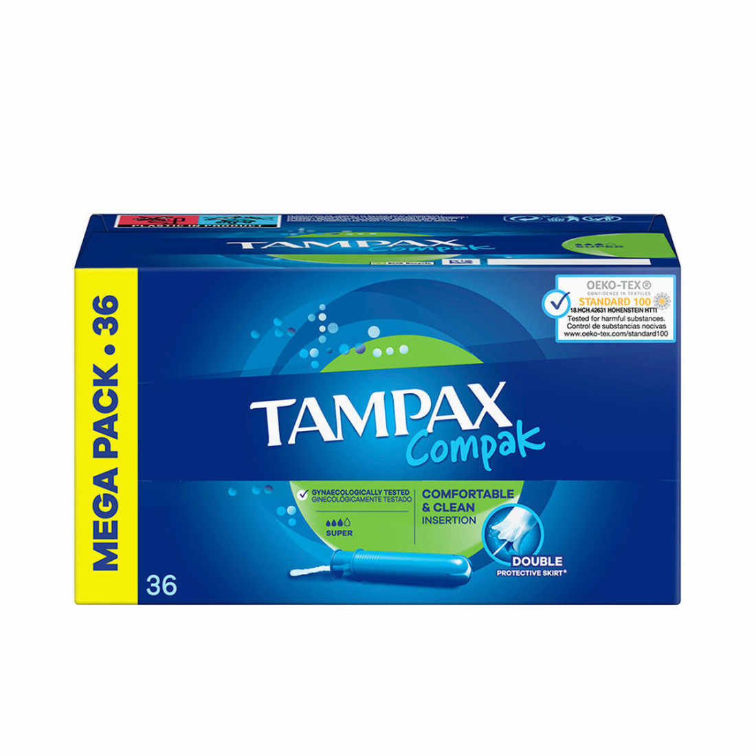 Super tamponai Tampax Compak 36 Vienetai