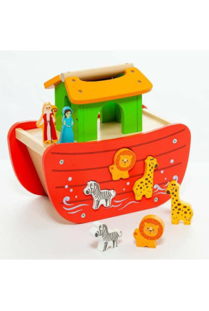 Playset Moltó Noah's ark Medžio 17 Dalys