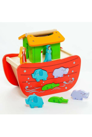 Playset Moltó Noah's ark Medžio 17 Dalys